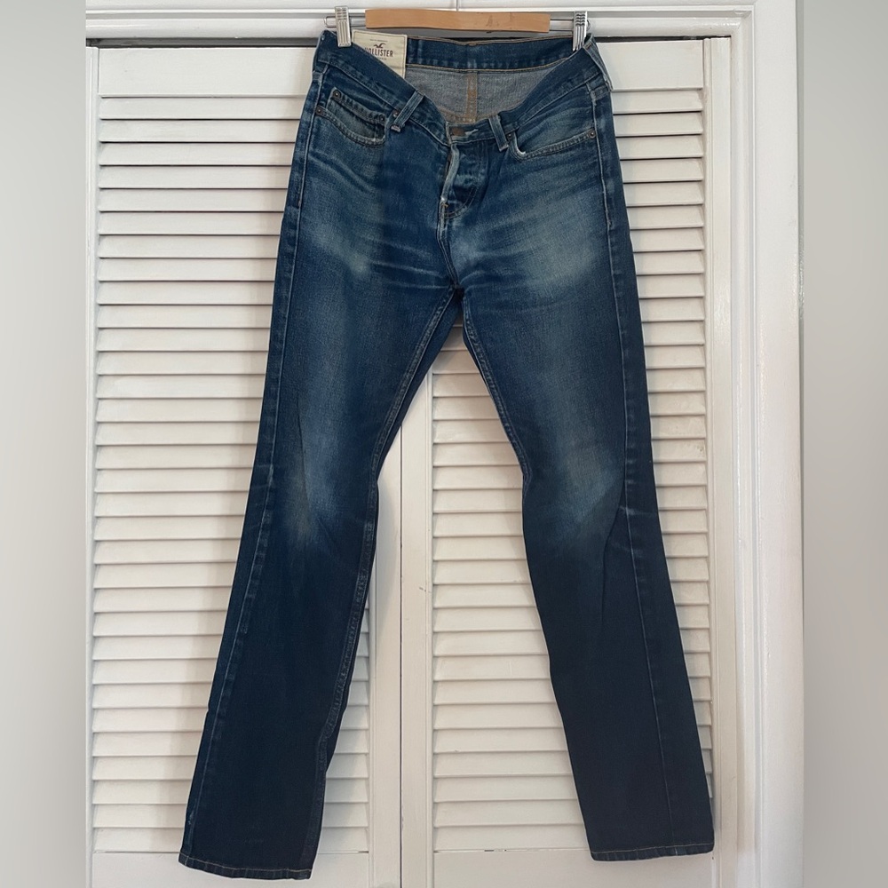 Men’s Vintage Hollister Dark Wash Denim Skinny Jeans